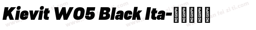 Kievit W05 Black Ita字体转换